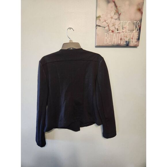 Catherine Malandrino Black Zip Up Blazer Suit Coat size XL - Picture 4 of 4